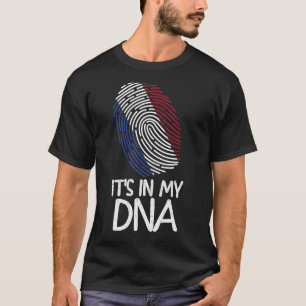It's In My DNA Proud Dutch Flag Fingerprint T-Shirt
