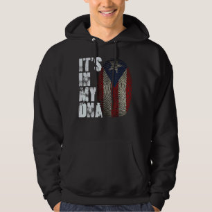 It's In My Dna Puerto Rico Flag Puerto Rican Man W Hoodie