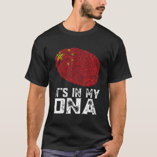 It's In My Dna Retro China Chinese Flag T-Shirt