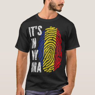 ITS IN MY DNA Romania Flag Romanian Raglan Basebal T-Shirt