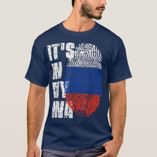 IT'S IN MY DNA Russia Flag Russian  T-Shirt