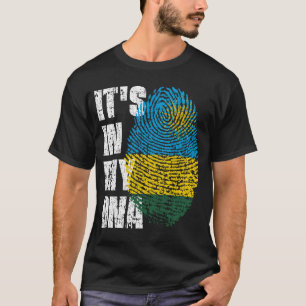 IT'S IN MY DNA Rwanda Flag Boy Girl Gift T-Shirt