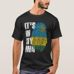 IT's IN MY DNA Rwanda Flag Rwandan T-Shirt