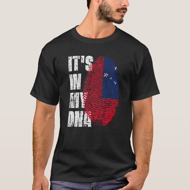 It's In My Dna Samoa Flag Samoan T-Shirt (Front)