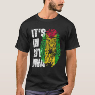 IT's IN MY DNA Sao Tome And Principe Flag Sao Tome T-Shirt