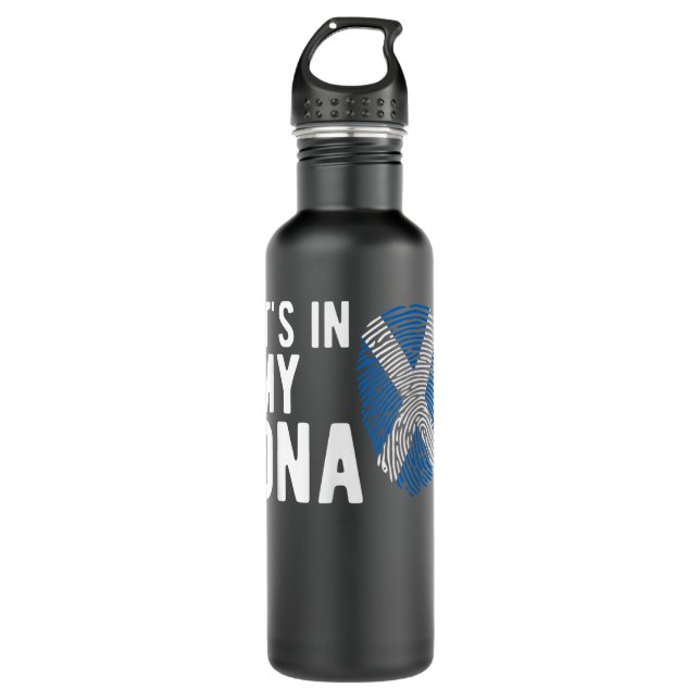 It's in my DNA Scotland Flag Scottish Gift  710 Ml Water Bottle (Front)