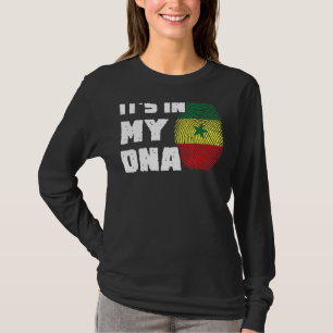 It's In My DNA Senegal Flag Fingerprint Men Women T-Shirt