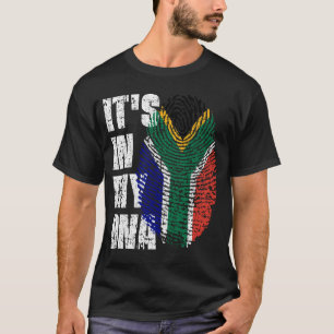IT'S IN MY DNA South Africa Flag Boy Girl Gift T-Shirt