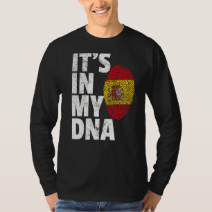 It's In My Dna Spanish Spain Flag Men Women T-Shirt