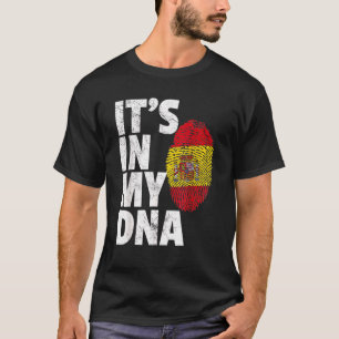 It's In My Dna Spanish Spain Flag National Pride R T-Shirt