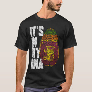 It's In My DNA Sri Lankan Proud Sri Lanka Flag T-Shirt