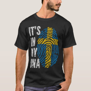 IT'S IN MY DNA Sweden Flag Men Women Kids T-Shirt