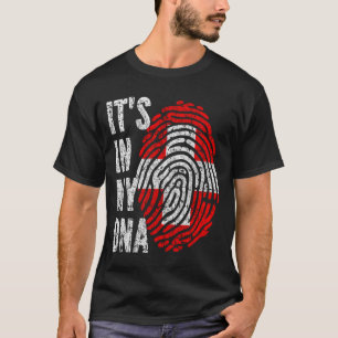 IT'S IN MY DNA Switzerland Flag Men Women Kids T-Shirt