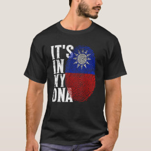 It's In My DNA Taiwan Flag Fingerprint Taiwan Taiw T-Shirt