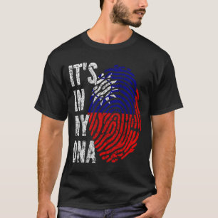 IT'S IN MY DNA Taiwan Flag Men Women Kids T-Shirt