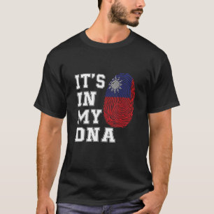 It's In My DNA Taiwanese Proud  Taiwan Flag T-Shirt