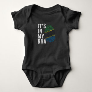 It's In My DNA - Tanzania Flag Baby Bodysuit