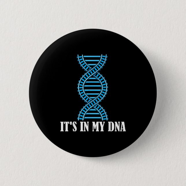 Its In My Dna Train Track Railfan Railroad Lover  2 Inch Round Button (Front)