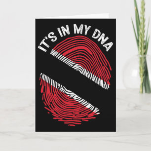 It's In My Dna Trinidad And Togo Flag Proud Trinid Card