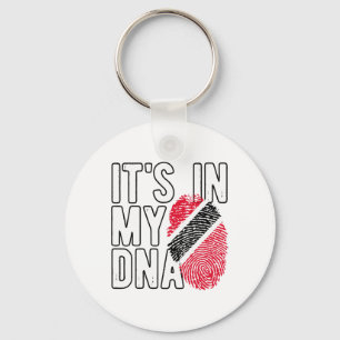 It's In My Dna Trinidad And Togo Flag Proud Trinid Keychain