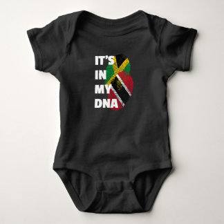 It's In My DNA - Trinidad & Jamaica Fingerprint Baby Bodysuit