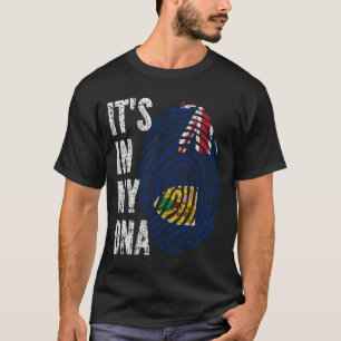 IT'S IN MY DNA Turks and Caicos Islands Flag T-Shirt