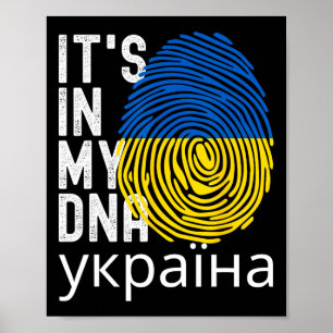 It's In My Dna Ukrainian Ukraine Independence Day Poster