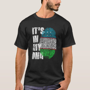 IT's IN MY DNA Uzbekistan Flag Uzbek T-Shirt