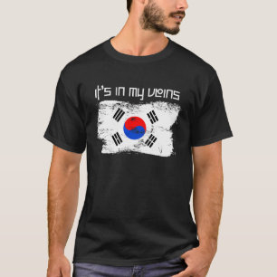 it's In My Veins Patriotic Heritage South Korean F T-Shirt