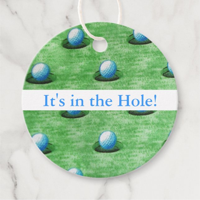 It's in the Hole! Favour Tags (Front)