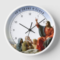 It's Jesus O'clock Funny Jesus Christ Clock