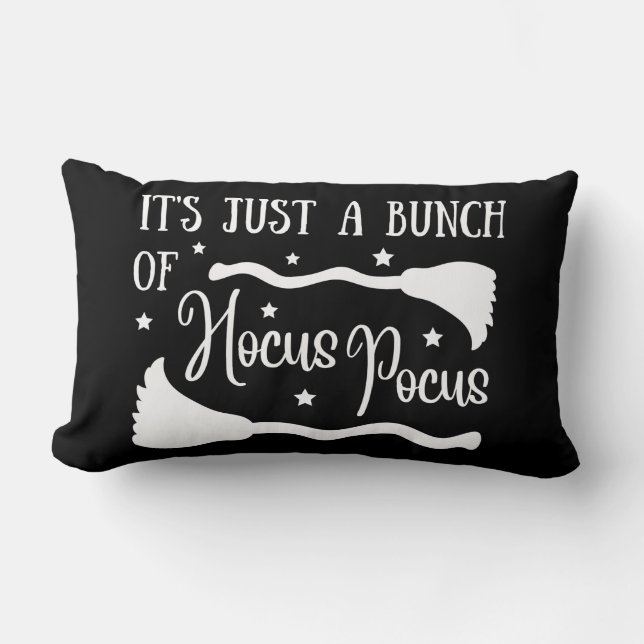 It's Just A Bunch Of Hocus Pocus Halloween Lumbar Pillow (Front)
