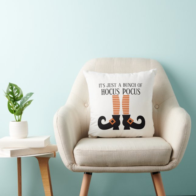 It's Just A Bunch Of Hocus Pocus Throw Pillow (Chair)