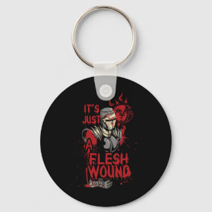 It's Just A Flesh Wound Funny Halloween  Keychain