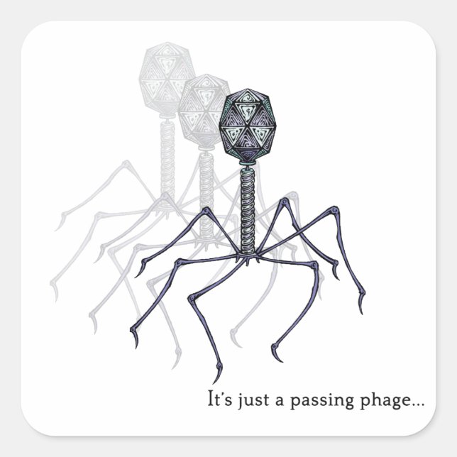 It's just a passing phage... stickers (Front)