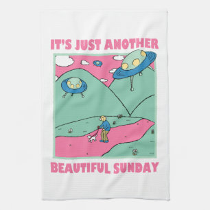 It's Just Another Beautiful Sunday Kitchen Towel