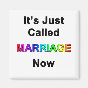 It's Just Called Marriage Now Magnet