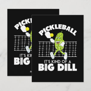 It's Kind of A Big Dill - Funny Pickleball Paddle Holiday Card