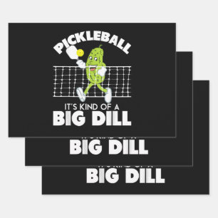 It's Kind of A Big Dill - Funny Pickleball Paddle Wrapping Paper Sheet