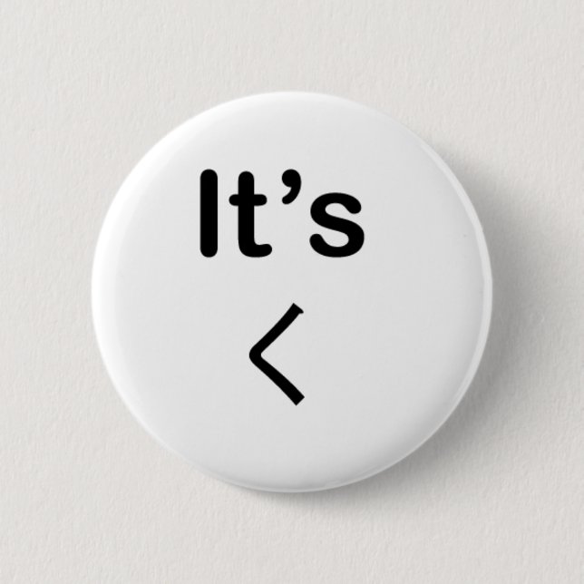 It's Ku 2 Inch Round Button (Front)