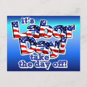 Its Labour Day Postcard