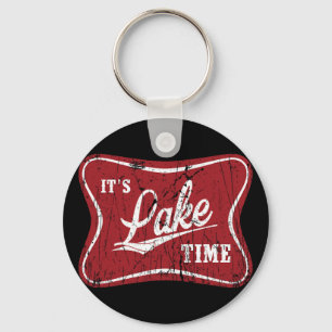 It's Lake Time Funny Fishing Keychain