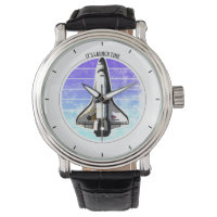 It's Launch Time Space Shuttle Discovery Moonrise