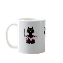 IT'S LOVE! Funny Black Cat Mug