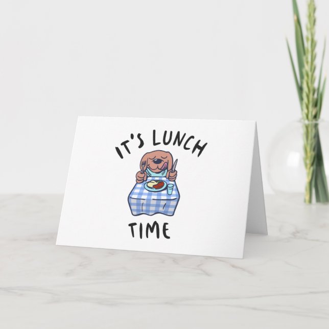 It's Lunch Time Card (Front)