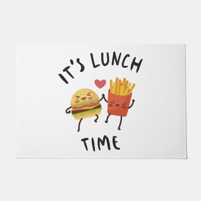 It's Lunch Time Doormat (Front)