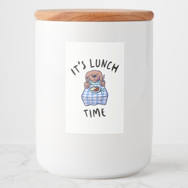 It's Lunch Time Food Label (Front)