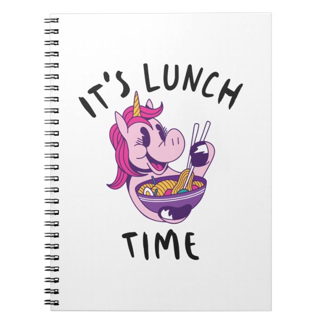 It's Lunch Time Notebook (Front)
