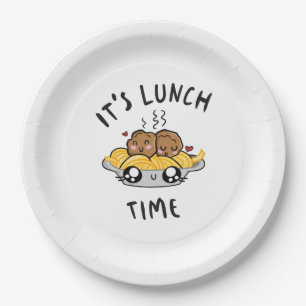 It's Lunch Time Paper Plate