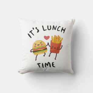 It's Lunch Time Throw Pillow